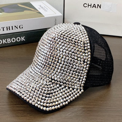 Rhinestone trucker hat- Bring the Bling!