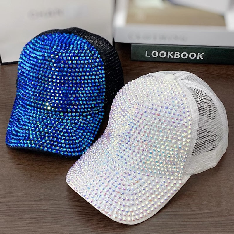 Rhinestone trucker hat- Bring the Bling!